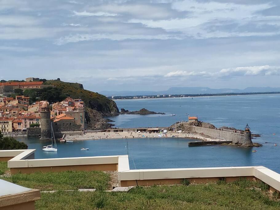 Location Vue Mer Du Samedi Au Samedi, Clim, Parking, Piscine, Plage Collioure Exteriör bild